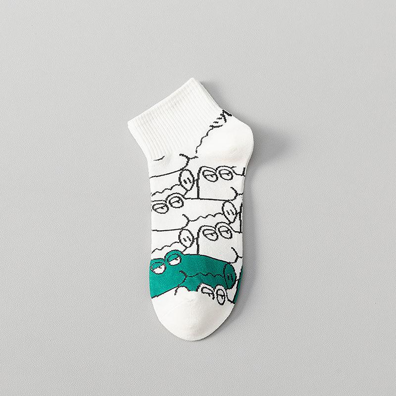 5 Paires de Chaussettes de Sport Déodorantes en Coton Fin d'Été pour Garçons Étudiants