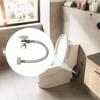 Toilet Hose Kit Inlet Pipe Fit 38 Compression X 78 Ballcock Toilets 12NPT Inlet X 38 Outlet Leak-Proof Connector Shut-Off Valve