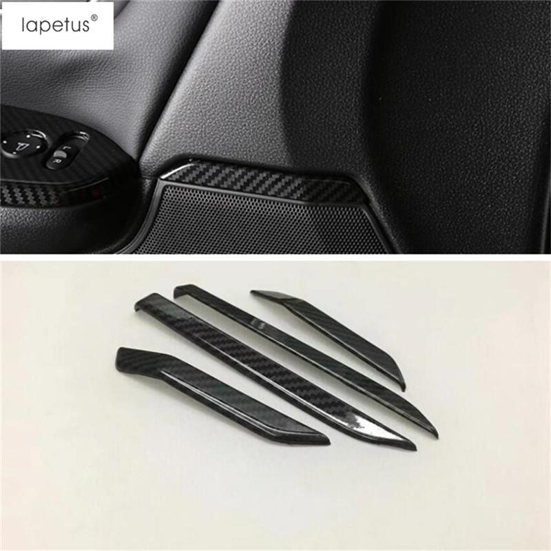 Inner Door Speaker Audio Loudspeaker Strip Molding Cover Trim For Honda CR-V CRV 2017- Red Carbon Fiber Interior Accessories