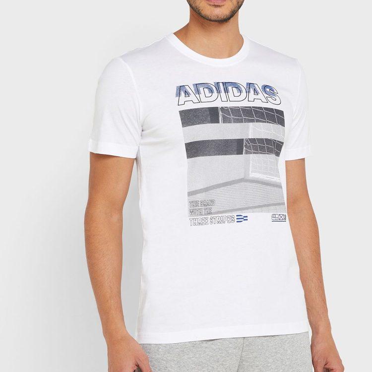 Adidas T Shirts Men's White Crew Neck Moderate Other ED7287