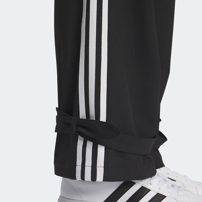 Adidas Striped Running Training Fitness Pants Women Bottoms Black IK5138
