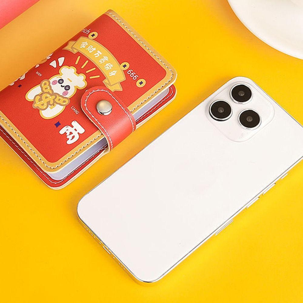 Multi-Card Space PU Leather Cartoon Card Bag Credit Card Holder Key Holder Driver License Holder