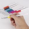 9pc/set ABS plastic handle crochet hooks,  two-color threaded knitting needles, perfect weaving tools for weaving enthusiasts
