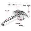 Hand-Cranked Cheese Grater with Four Stainless Steel Drums for Efficient Kitchen Slicing and Shredding