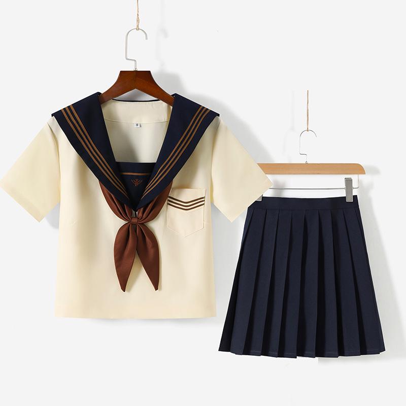 Huang Sanben Tea Feather Zhong JK Uniform - Sailor Suit, School Supply, Skirt (Genuine)