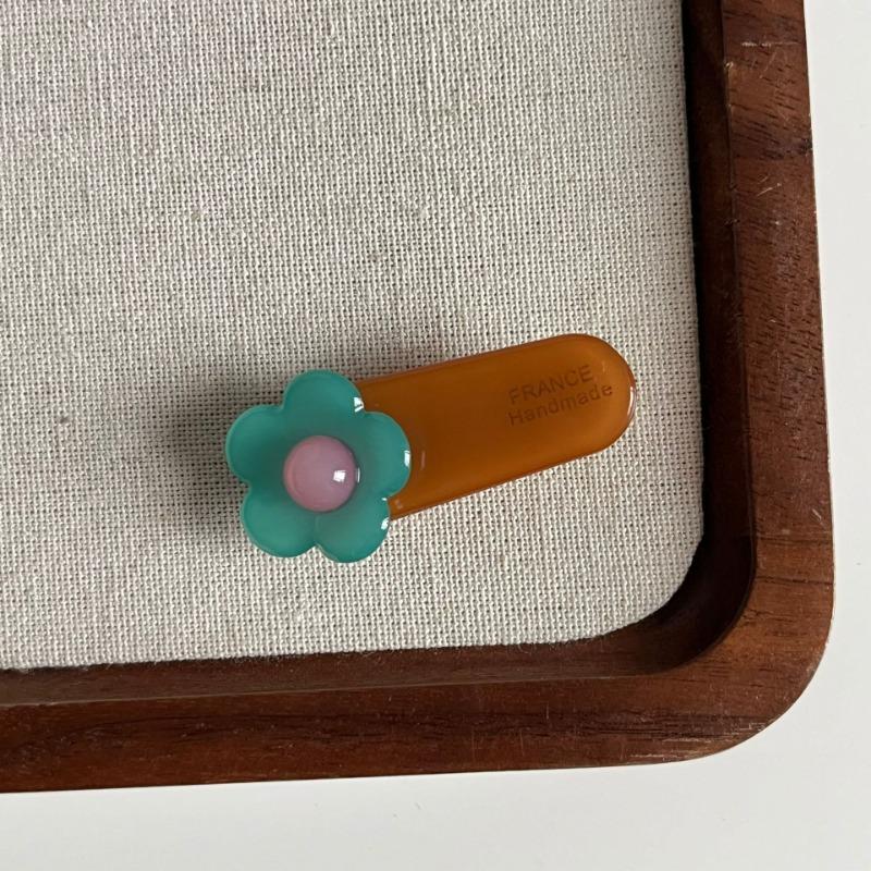Sweet Flowers Barrettes Acetate Floret Duckbill Clip Simple Graceful Bang Clip Girl Side Clip Hair Accessories