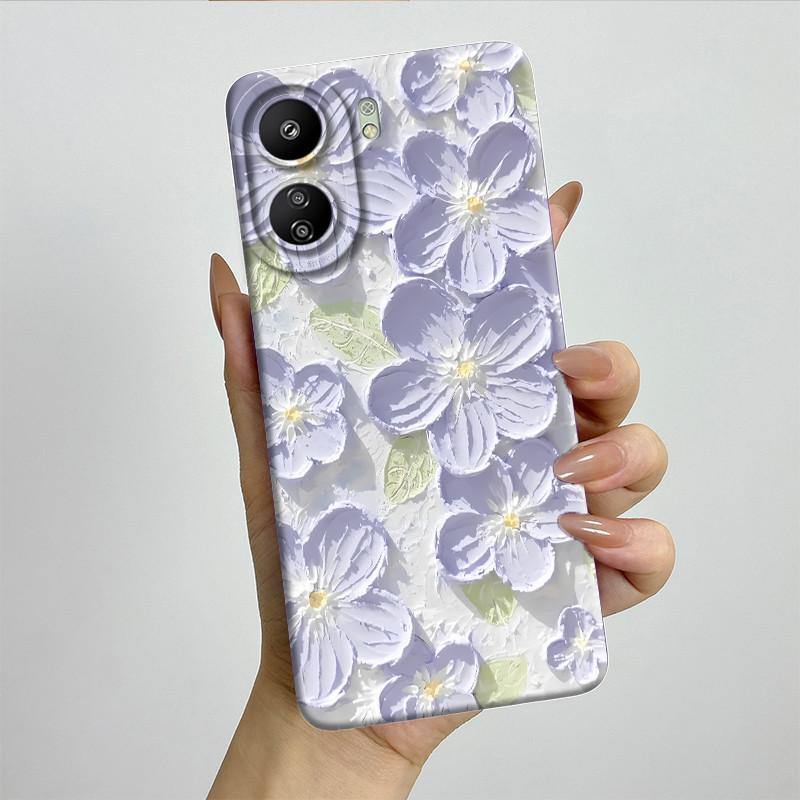 

For Xiaomi Redmi 13C 4G / Poco C65 4G Phone Case Cover Soft Silicone Sweet Painted Protective Coque Cute Cartoon Printed Fundas Xiaomi Redmi 13C 4G