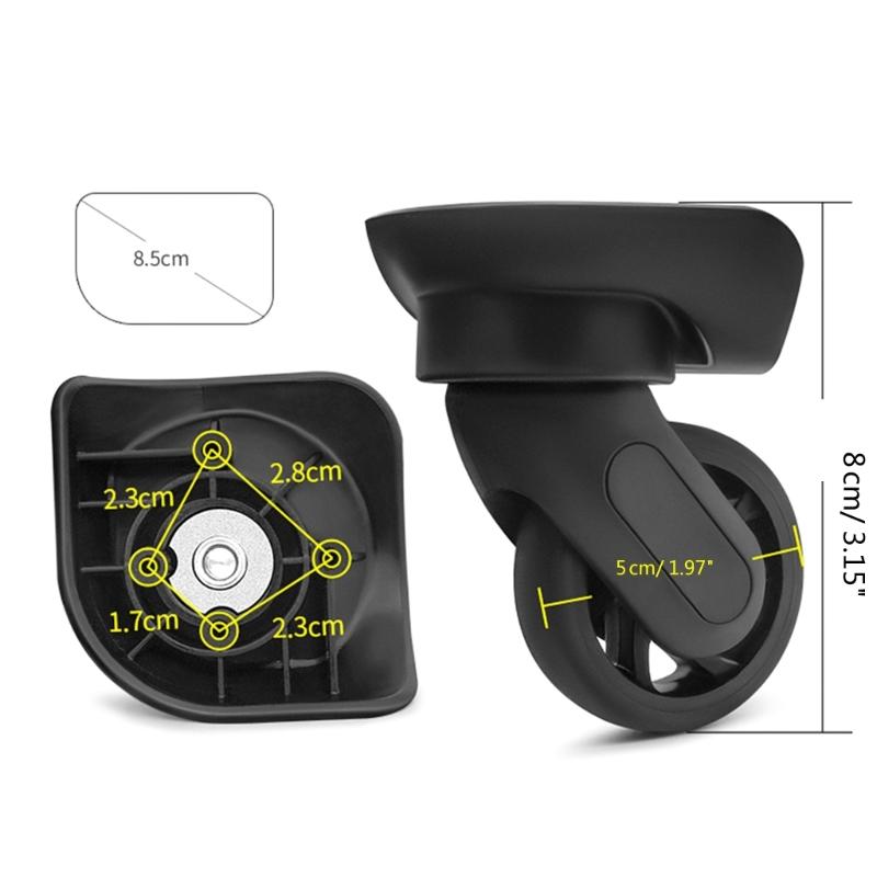Zamienne Kółka do Bagażu Przenośne Kółka do Walizki Kółka Obrotowe do Bagażu Kółko do Walizki na Kółkach do Naprawy