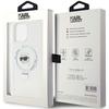 Karl Lagerfeld KLHMP15XHMRSKHH iPhone 15 Pro Max 6.7" White/white Hardcase Ring Stand Karl Head MagSafe