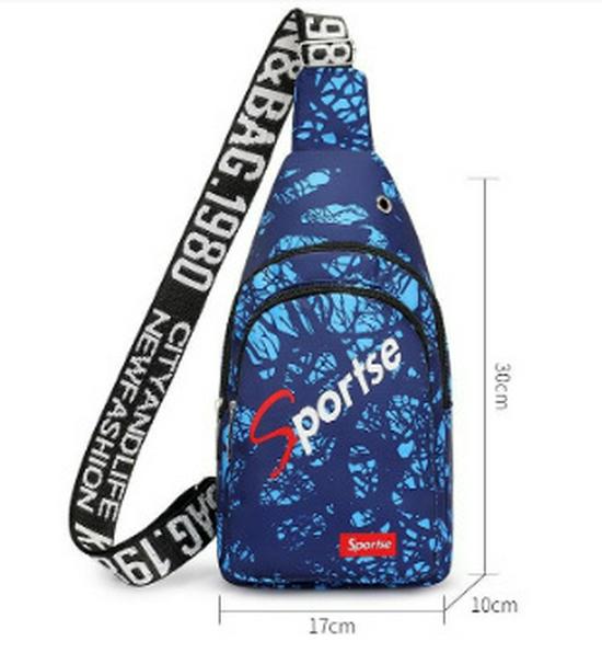 

Цветная водонепроницаемая нейлоновая спортивная сумка кроссбоди - повседневная модная трендовая наплечная сумка