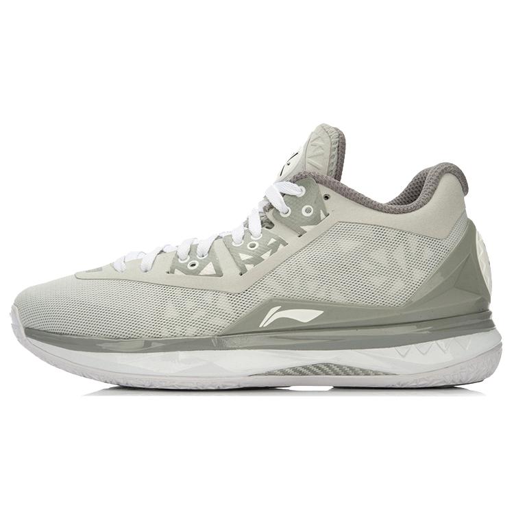 

new LiNing WOW 4 Way Of Wade 4 Mid Top Basketball Shoes Unisex Gray White 43