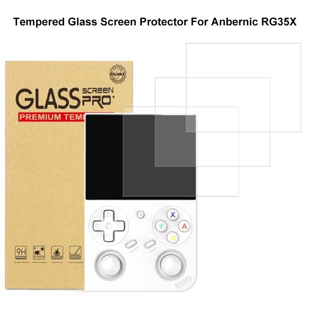 2Pcs Tempered Glass Anti-scratch Protective Film Tempered Screen Film for Anbernic RG35XX Pro Handheld Game Console