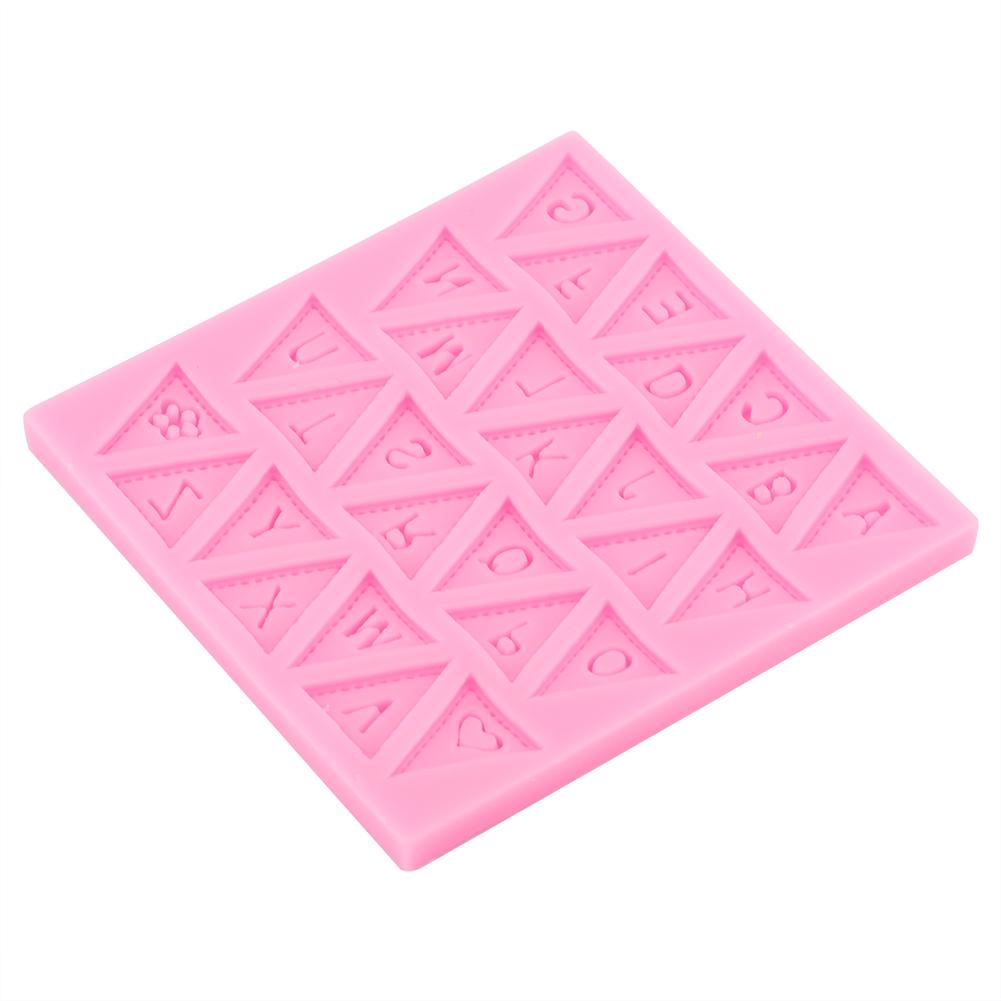 New Letter Flag , Cake Decorating Baking Chocolate Mould Silicone Mold silicone molds baking Tool