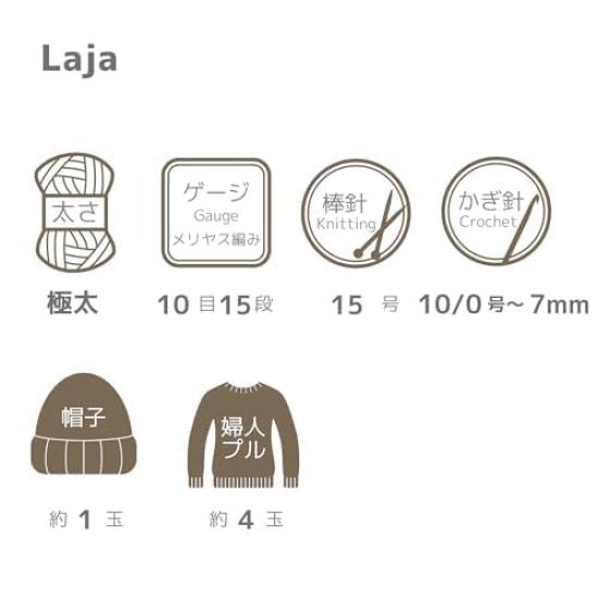 NASKA Hand Knitted Yarn Raja Extra Thick Type Gray 50g 150m Set of 5 Balls COL.FJ1449 Approx. T-3
