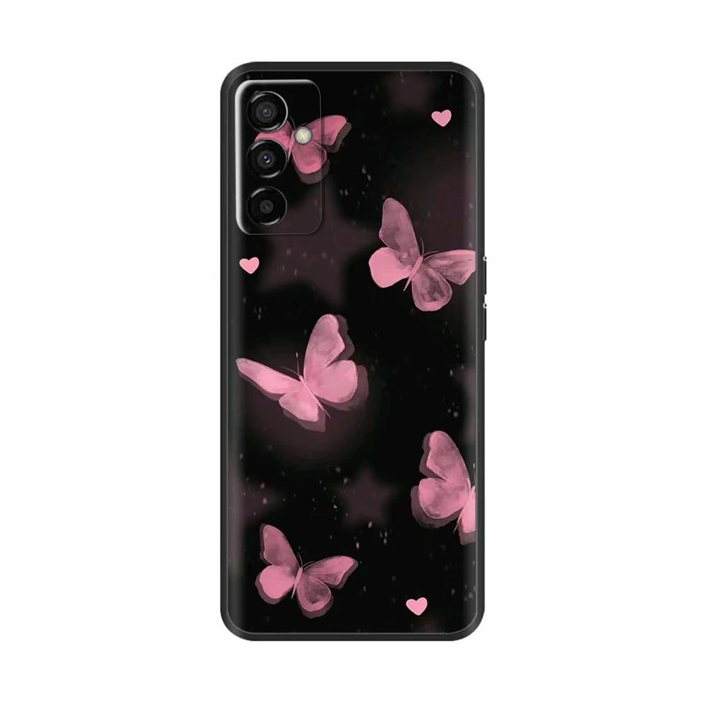 For Samsung Galaxy M13 4G Case Cartoon Soft Liquid Silicone Back Covers For Samsung M13 Cover M 13 Camera Protection Phone Funda