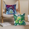 ANMIE Funny K-Keroro Gunsou Frog Cushion Cover Pillowcase Upholstery Sofa Throw Pillow Home Decor Pillowcas