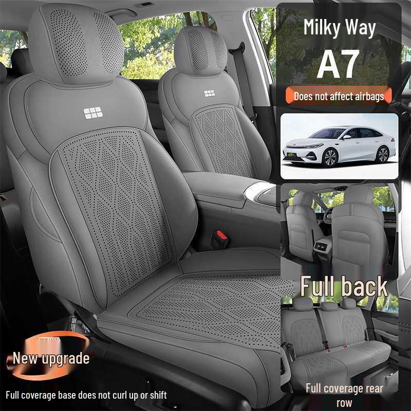 Galaxy A7 2526 Car Seat Cover: Full Coverage Suede, Breathable, High-End, All-Season Cushion.