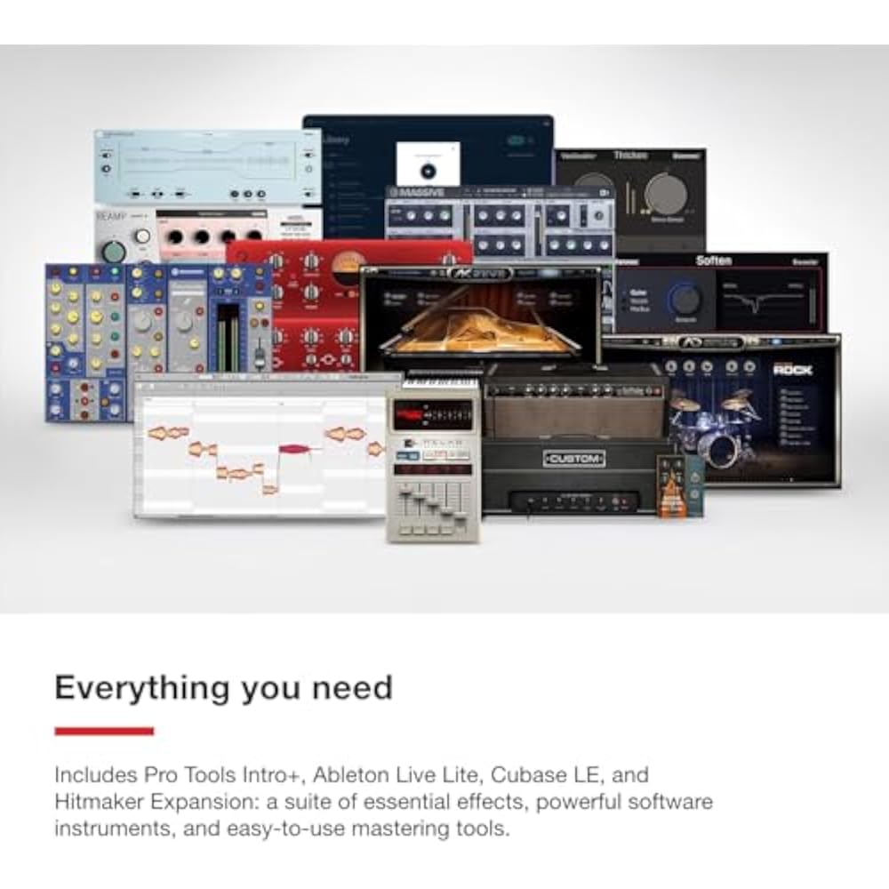 Focusrite Scarlett 2i2 4th Generation USB Audio Interface for recording, songwriting, streaming, ...