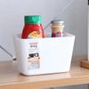 Kitchen Household Wall-mounted Plastic Trash Can Toiletries Storage Bucket Cabinet Door Hanging Bucket Desktop Sundries Storage Box