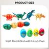 12 Dinosaur Deformation Eggs, Easter Egg Toys, Simulation Basket Fillers, Party Gifts And