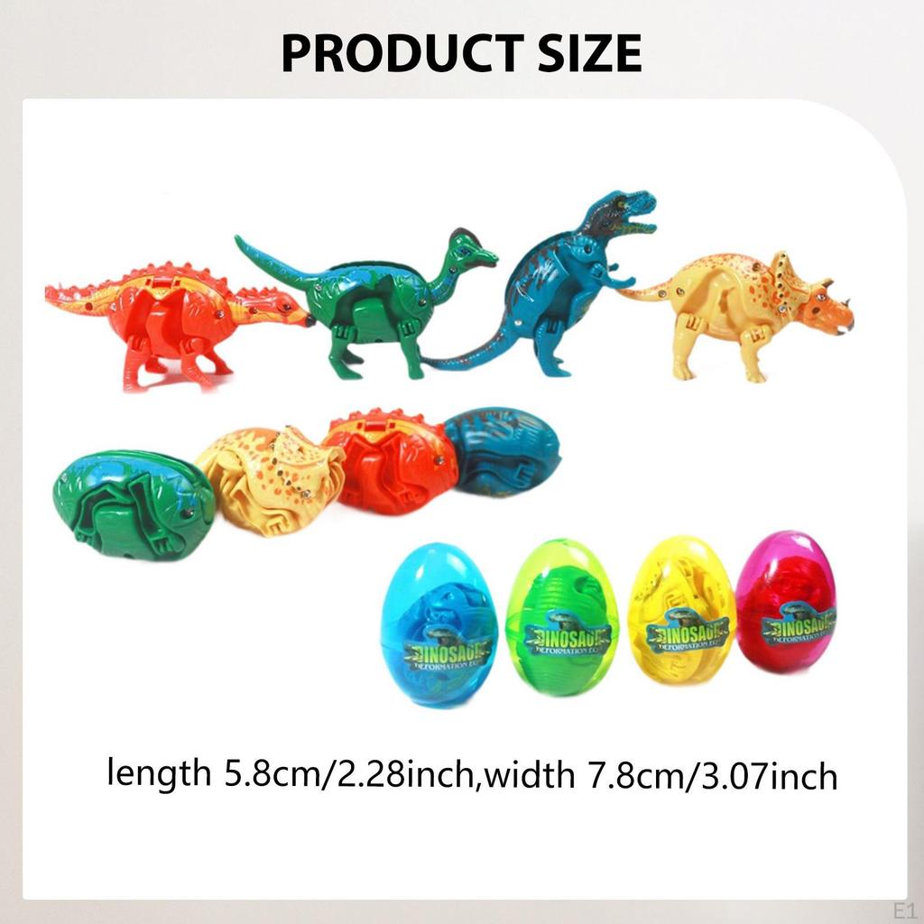 12 Dinosaur Deformation Eggs, Easter Egg Toys, Simulation Basket Fillers, Party Gifts And