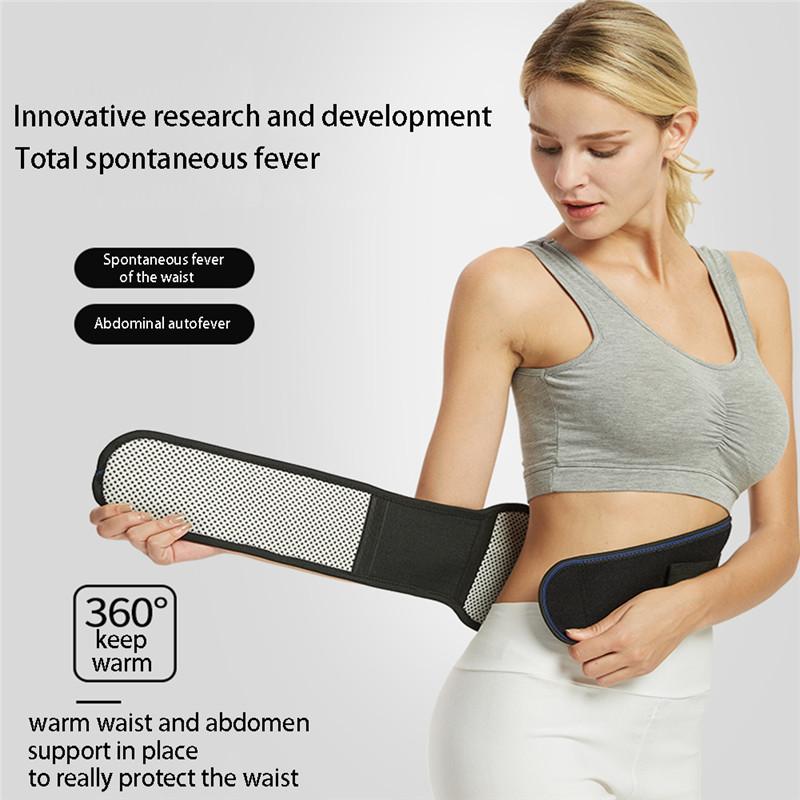 Selbsterwärmendes magnetisches Turmalin-Gürtel 4 Platten Rücken-Taillen-Stütz-Bandage Massager Schmerzlinderung Therapie