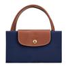 Longchamp Střední kabelka Le Pliage se zapínáním na patentku se zlatým povrchem, nylon, tmavě modrá, dámské kabelky 10168089P68