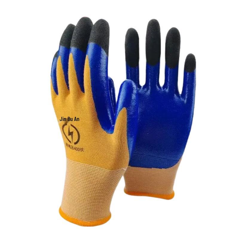 Ultra-Thin Electrician's Insulating Gloves, 400V-1000V, Anti-Slip, Wear-Resistant Safety Protection