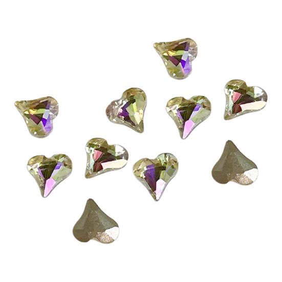 10ks/sada Nail Art Charm 3D vícetvaré DIY lesklé luxusní umělé křišťálové ozdoby na nehty zdobení nehtů domácí salon příslušenství na nehty