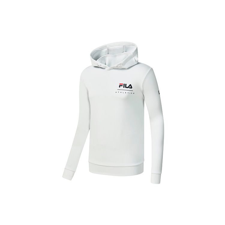 FILA Базовая Повседневная Спортивная Вязаная Толстовка с Логотипом Мужская толстовки Cool-Stone-White A11M241218FWT M