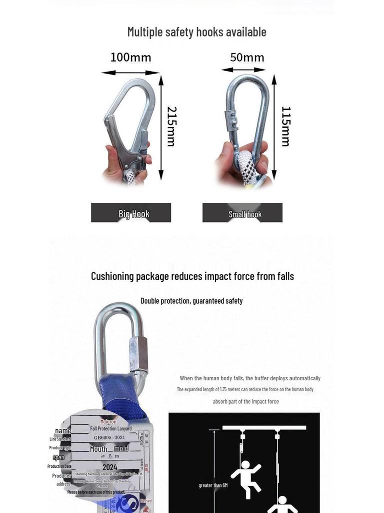 European Standard Sun-Resistant High-Altitude Safety Belt for Electricians and Air Conditioning Installation