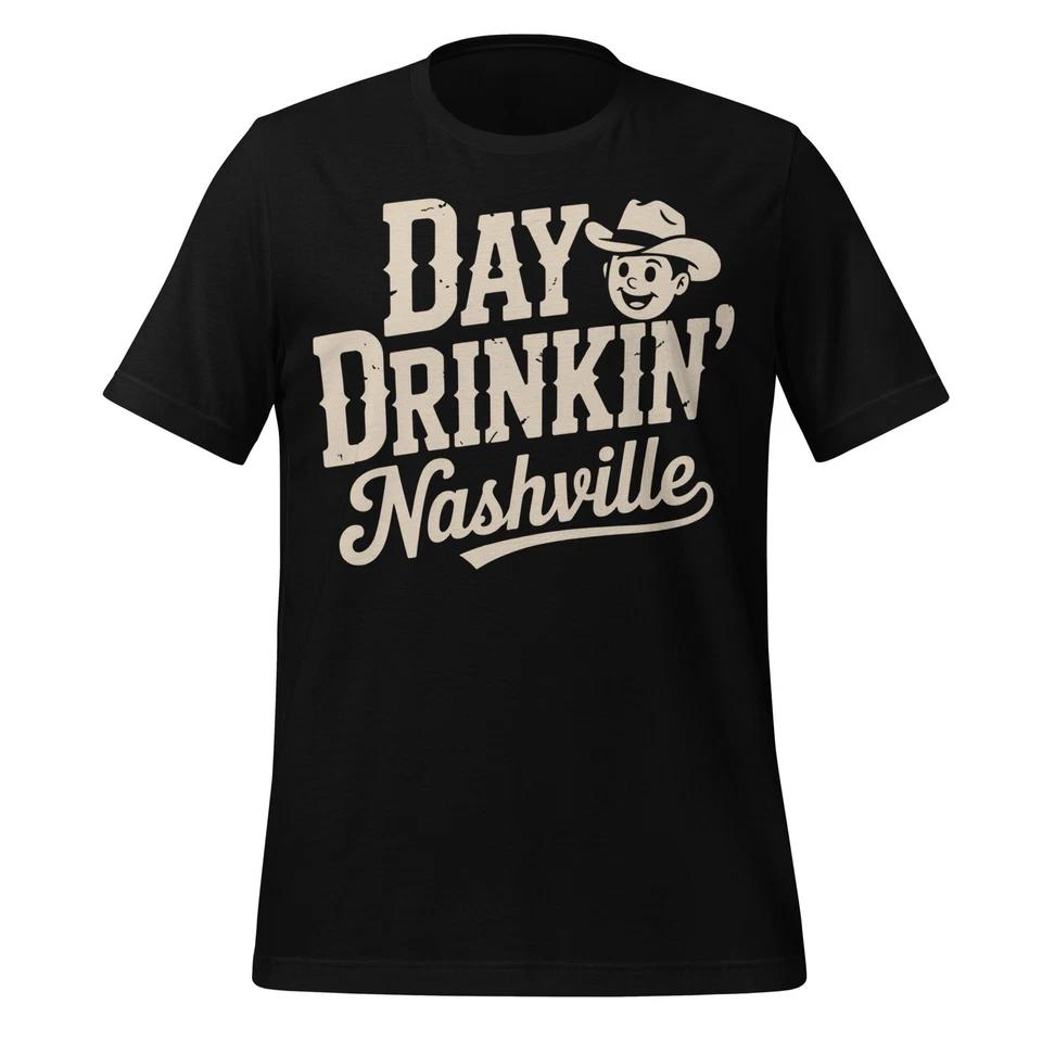 

Day Drinkin Nashville Shirt Funny Country Music Western Drinking Tee Unisex XL