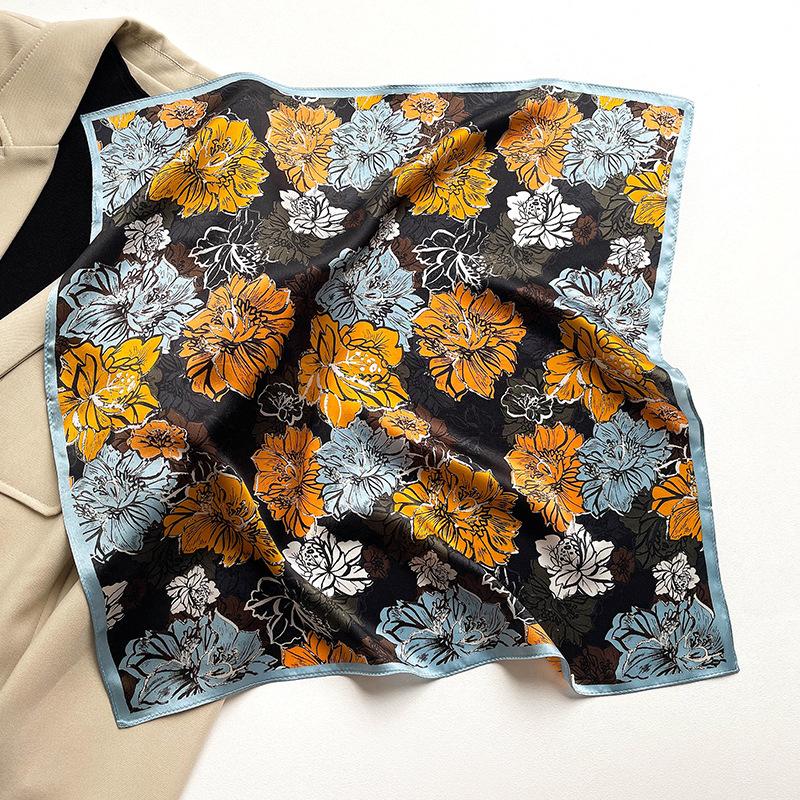 53 * 53 cm Mulberry Silk Lite firkantet skjerf Multifunksjonelt Profesjonell motedekorasjon Silkeskjerf for vår- og høstvarmesjal