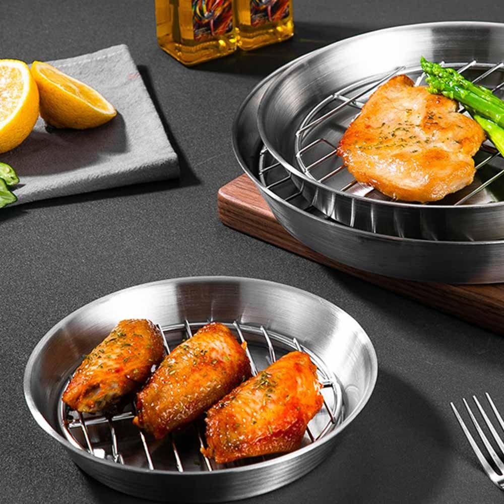 Stainless Steel Roasting Pan Set Heat-resistant Roasting Cooking Rack  Baking Cooker