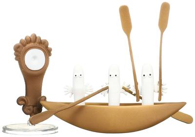 Medicom Toy UDF Moomin Series 3 Hattifattener Boat and PVC Painted Finished Figure (with Barometer) Non-scale