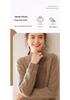 Women's Heavyweight Jacquard Cashmere Half-High Collar Long-Sleeve Sweater - Autumn/Winter Knit Pullover