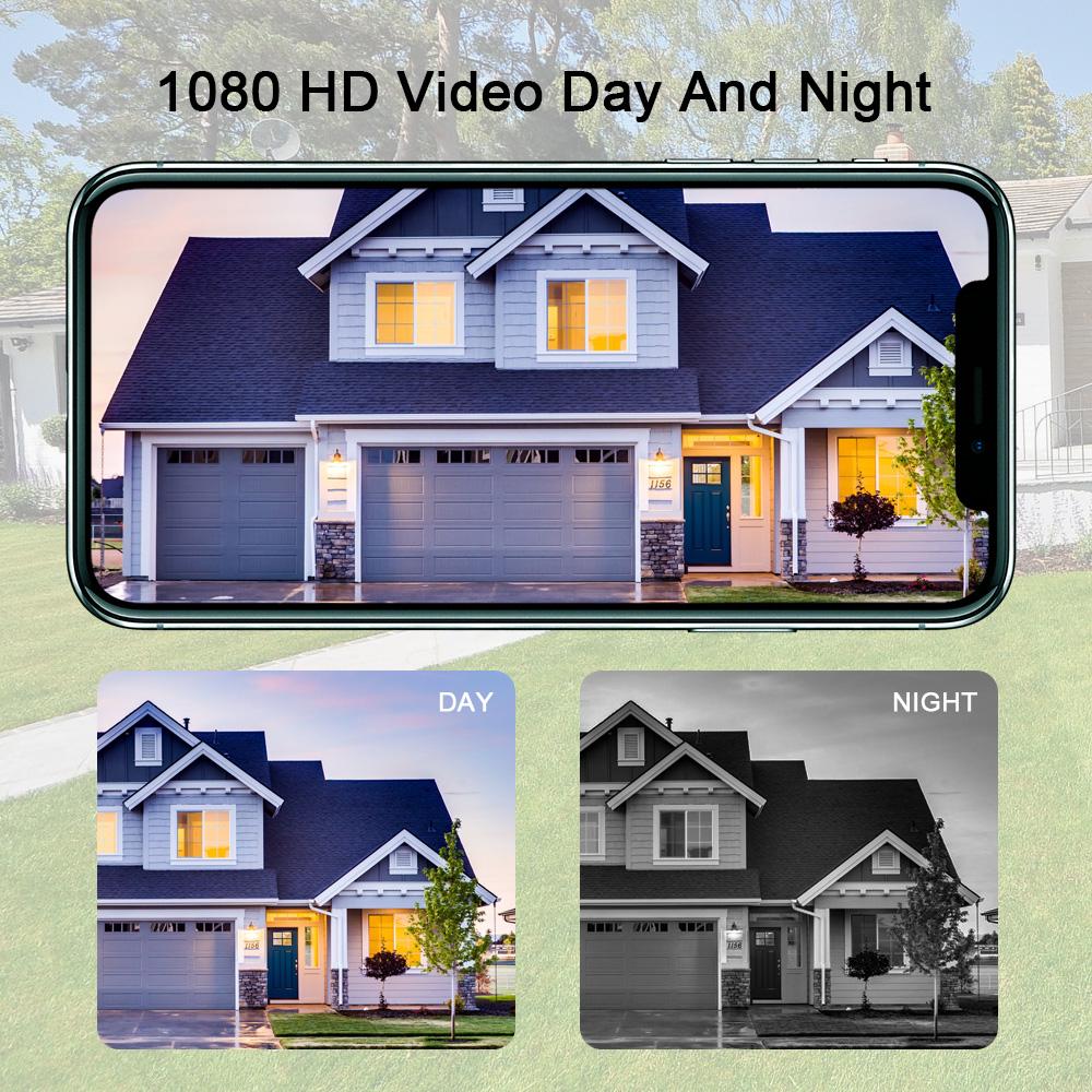 DC11 Solar 1080P Camera Wire Free Wifi Battery Charge Motion Detection Wireless Minitor Plug-in