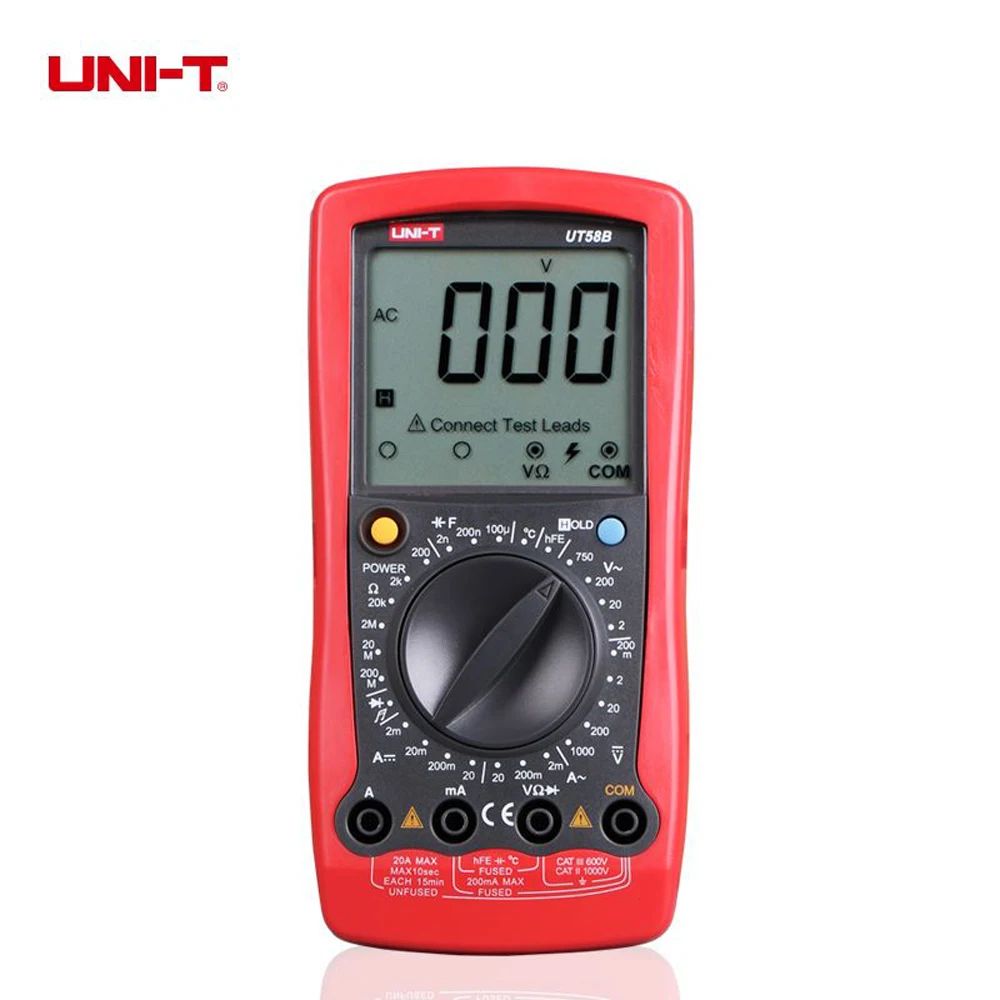 UNI-T UT58A UT58B UT58C UT58D UT58E Professional Digital Multimeter High Accuracy Multi Function Electrical Measuring Tool