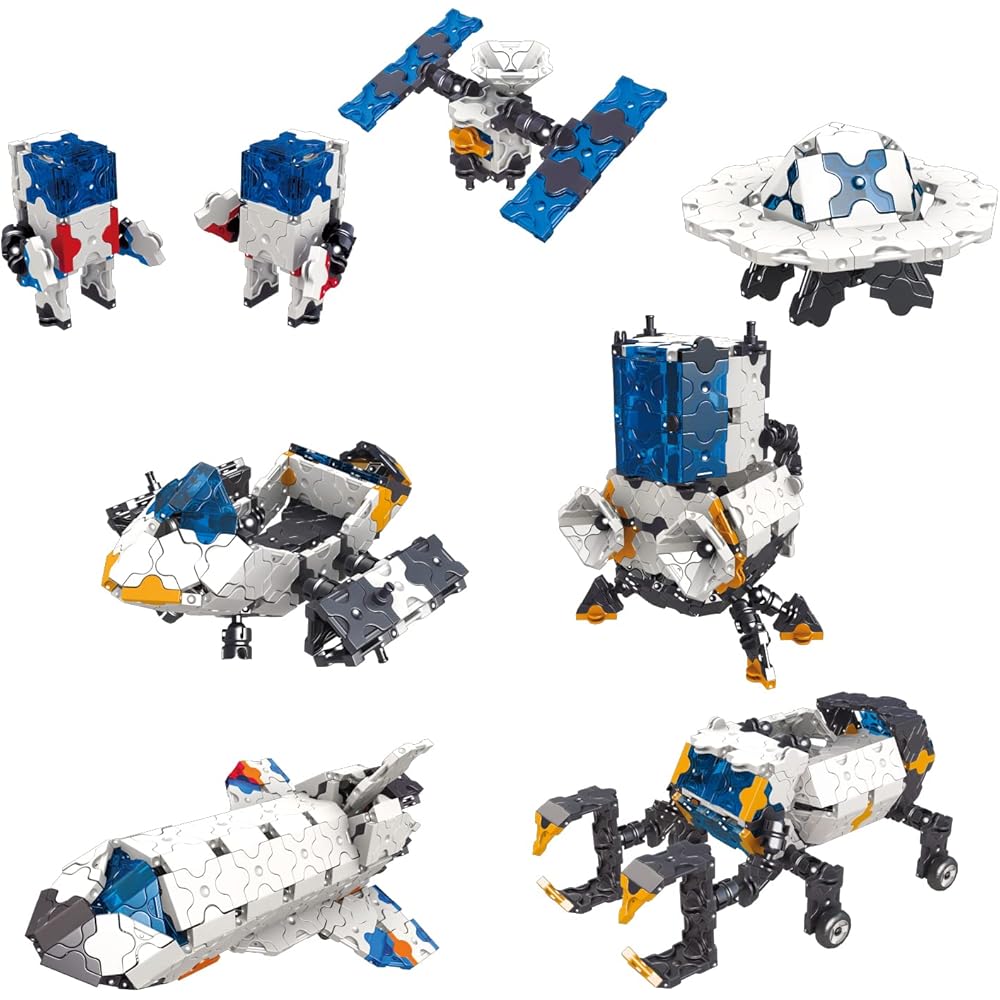 Yoshiritsu LaQ Space Series Lunar Exploration Building Set with 100 Pieces and Educational Focus