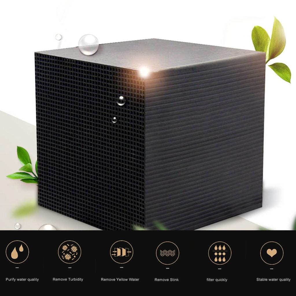 Water Purifier Cube Aquarium Filter Eco Aquarium Filter Ultra Strong Filtration & Absorption 10X10X5CM