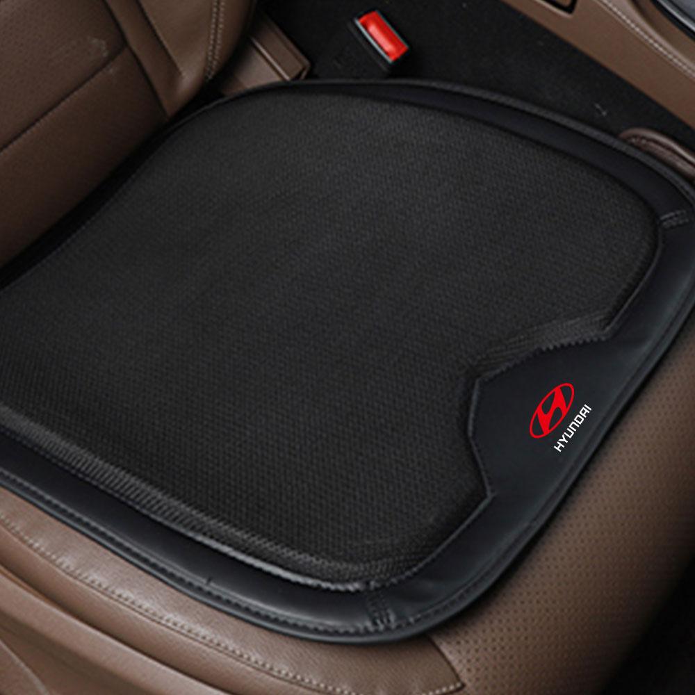 For Hyundai i20 i30 Azera Sonata N Line Santafe Accent Solaris GDI Car Seat Cushion Leather Front Chair Seat Non-Slip Pad Cover KK9