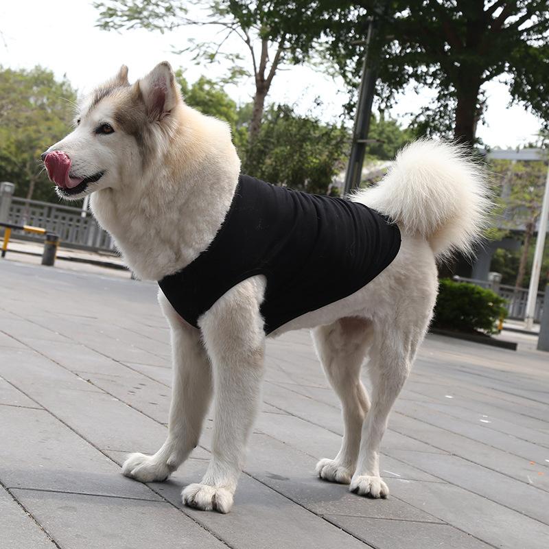 Dog T-Shirt Spring Summer Cotton Plain Vest for Small Medium Large Dogs Pet Supplies