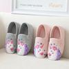 Unicorn Girls' Indoor Backless Slippers - Silent Cotton Shoes for Wood Floors