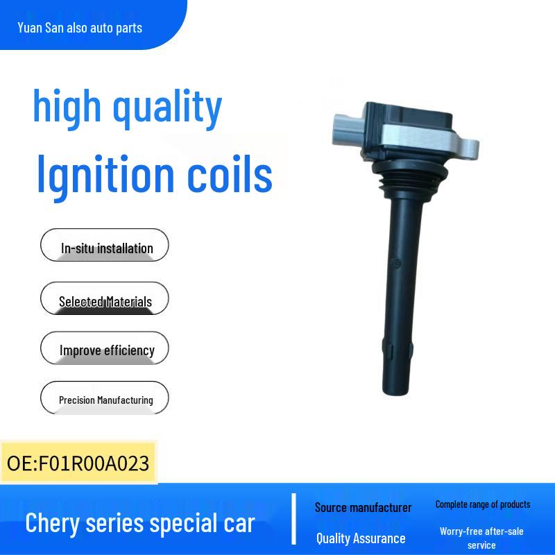 Катушка зажигания автомобиля F01R00A023 для Chery QQ 1.0L, QQ3 1.0L, Riich M1 1.0L Трансграничная. 4-cylinder