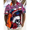 2026 Camicia da uomo hawaiana a maniche corte casual slim moda lussuosa nera sociale retrò divertente abbigliamento