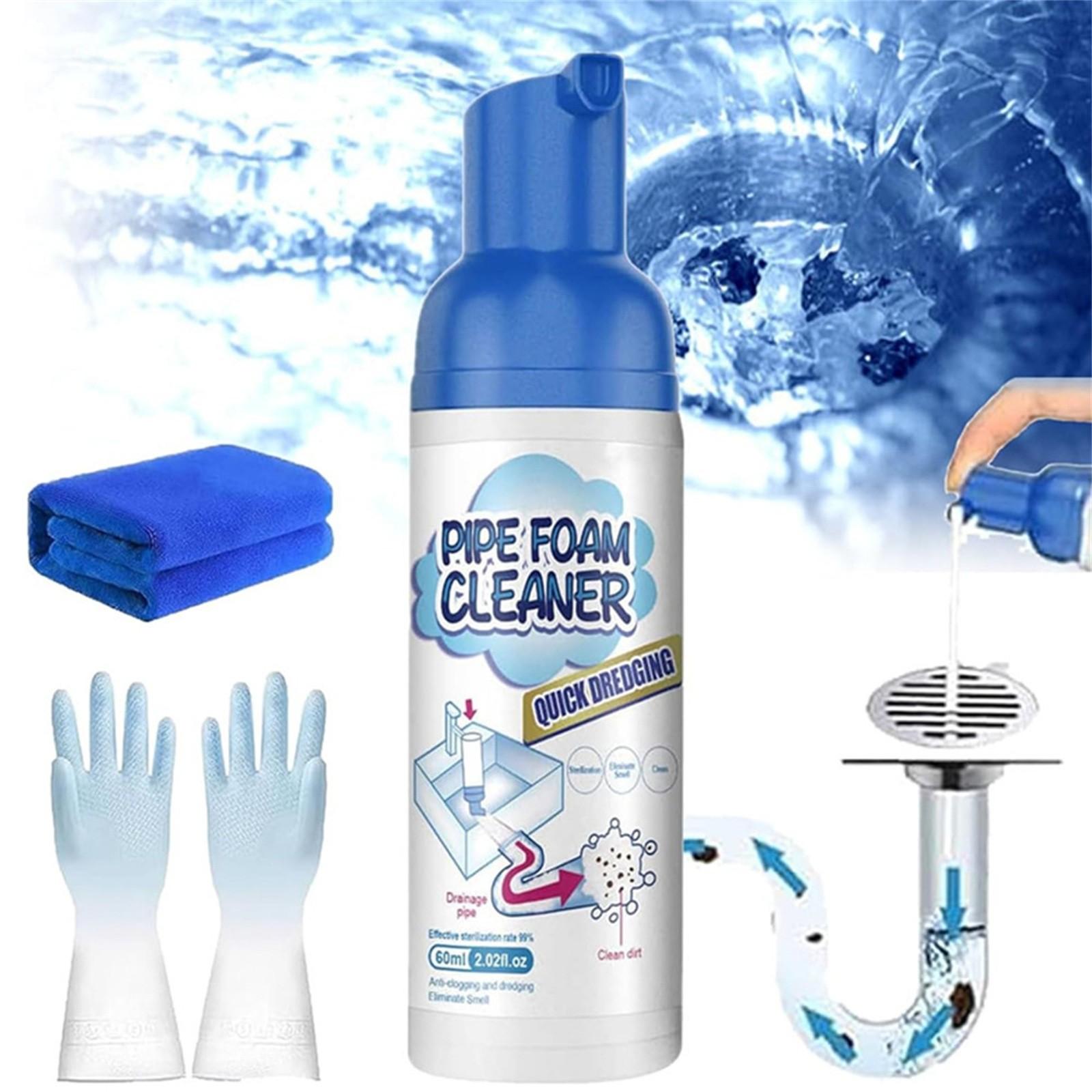 

Очиститель пены для труб, для растворения остатков пищи, масла и волос, Очиститель пены для труб, Очищающая пена для кухни, ванной комнаты, раковины 60/120/180/300 мл One Size