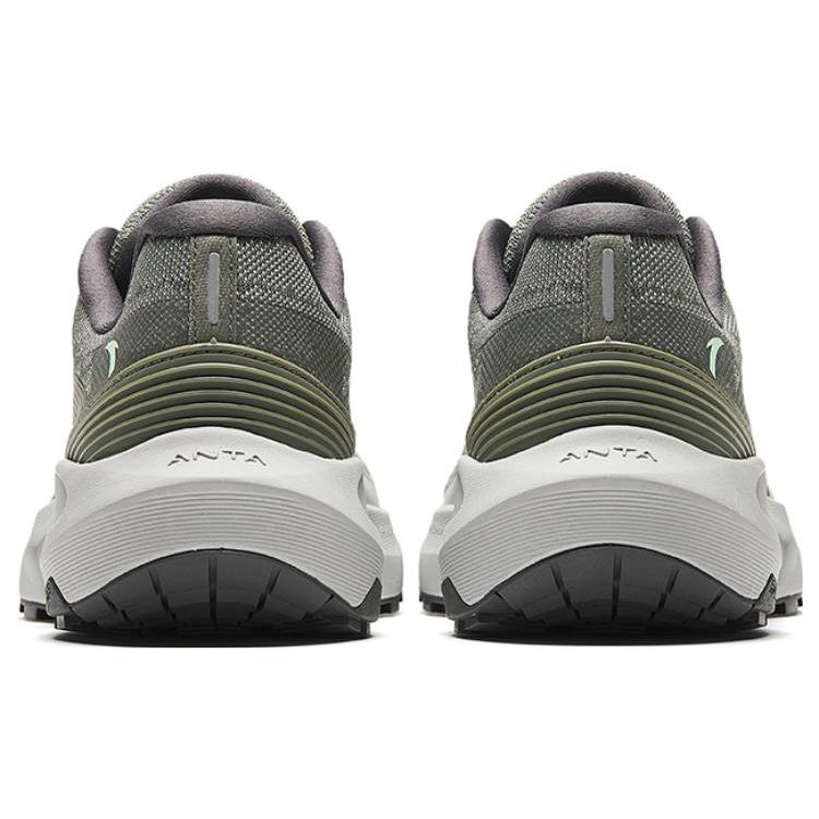 Anta Qilian Casual Fitness Trendy Non-Slip Wear-Resistant Low-Top Trail Running Shoes Men Sneakers Light-Gray 112345584-4