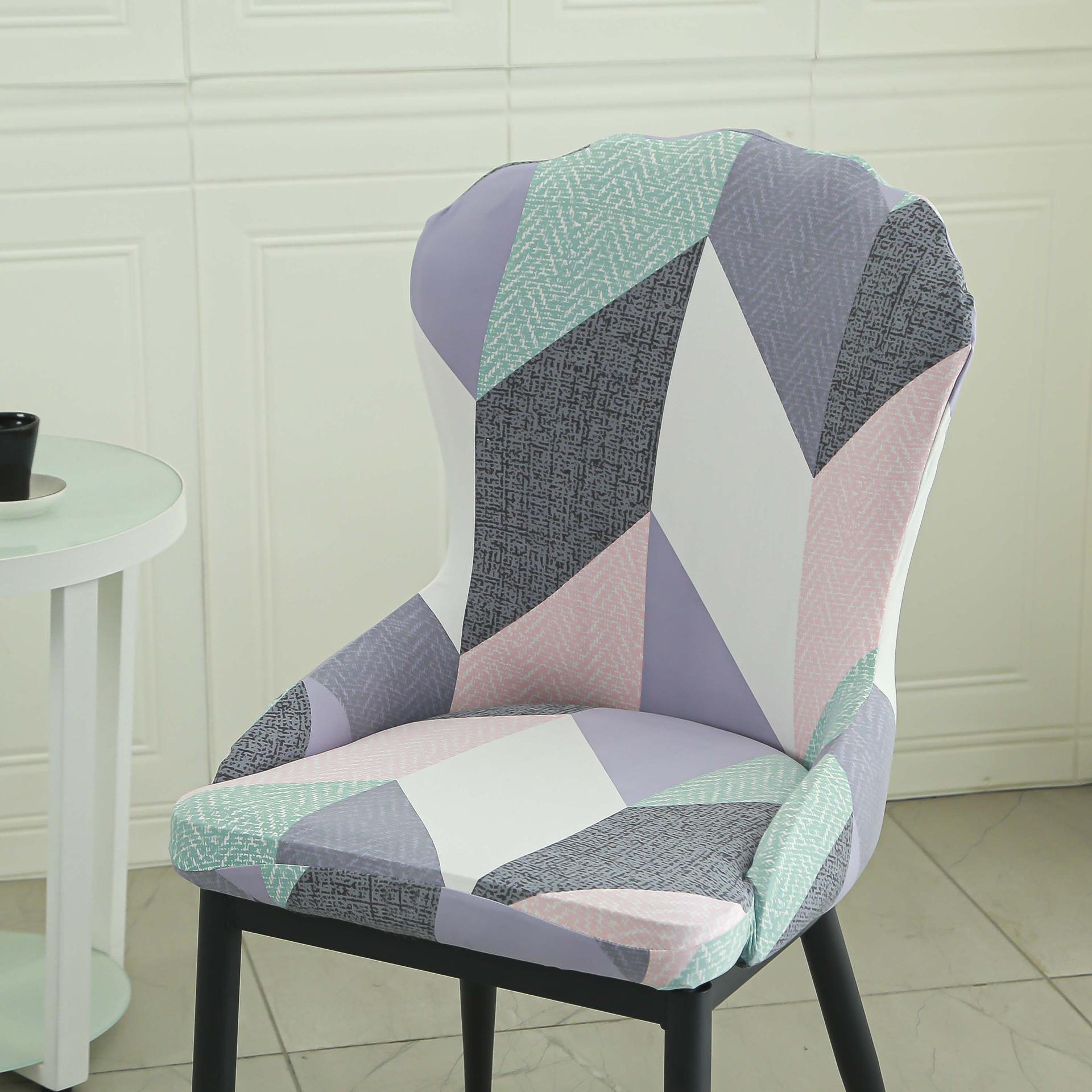 

Чехол для домашнего стула Современный простой легкий роскошный чехол для стула со спинкой Скандинавский повседневный кремовый стиль Чехол для стула из массива дерева для отеля и ресторана 40*41cm