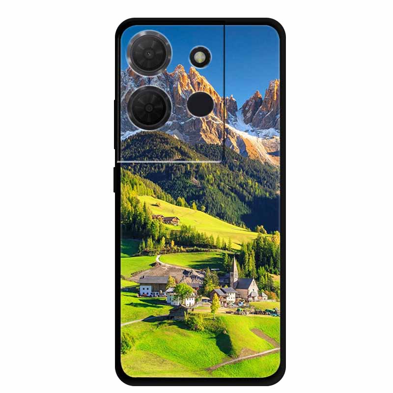 Cover For TCL 503 TPU Silicone Phone Case Flower Blossoms Para Capa Bumper Funda TCL503 Soft Protector Fashion Shockproof Bumper