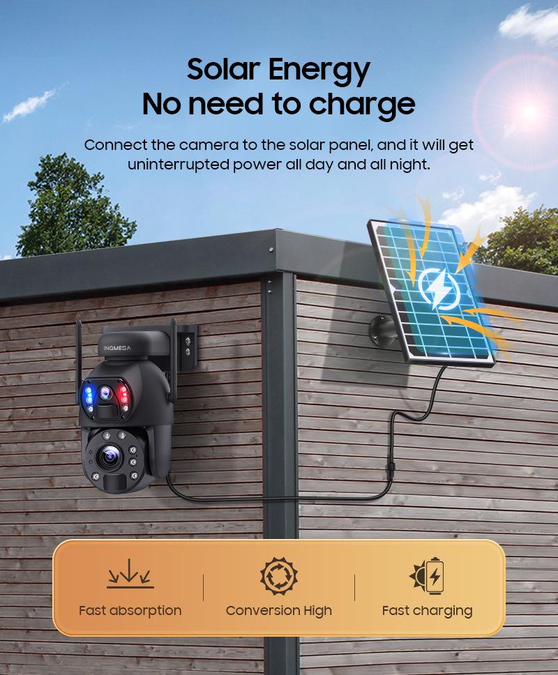 Dual Lens 4G Solar Outdoor Camera with 20x Zoom and HD Smart Monitoring